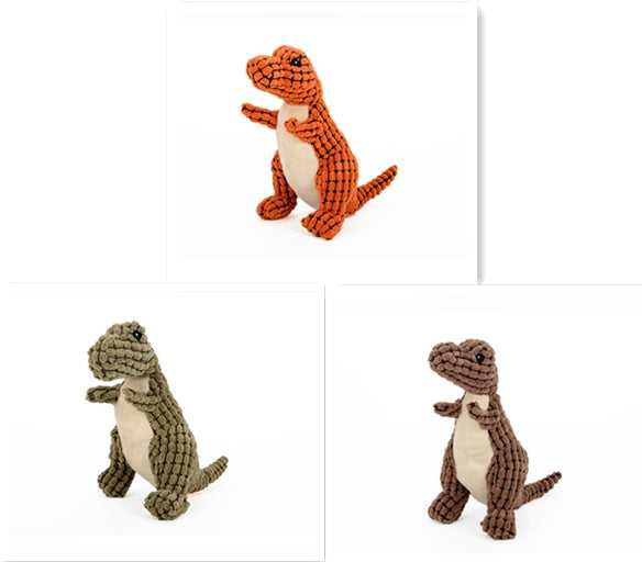 Furrenna™ Plush Dinosaur Dog Toy