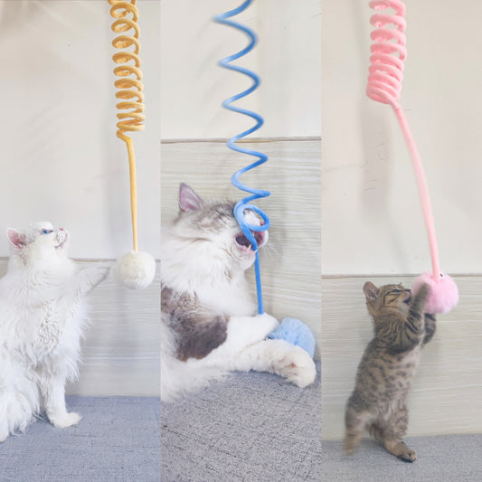 Furrenna™ Interactive Spring Cat Teaser Toy