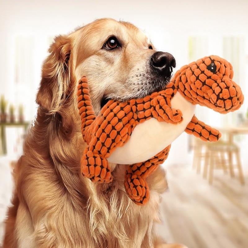 Furrenna™ Plush Dinosaur Dog Toy