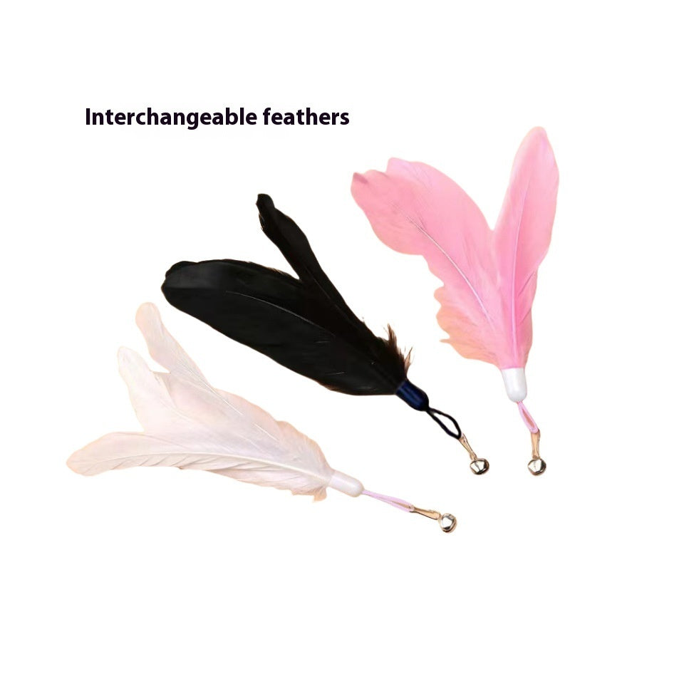 Furrenna™ Interactive Feather Suction Cup Cat Teaser Toy