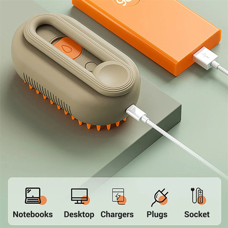 Furrenna™ SteamGroom 3-in-1 Pet Brush