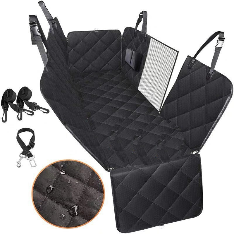 Furrenna™ Dog Car Seat Cover (Hammock with Mesh & Pocket)
