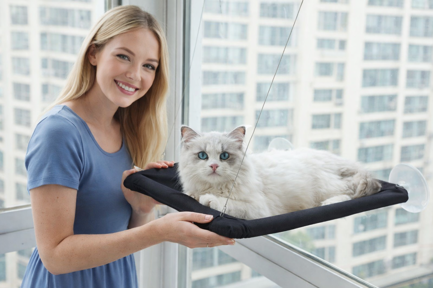Furrenna™ Window Mounted Cat Hammock Bed