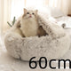 Furrenna™ Plush Pet Bed (Round, Warm Dog & Cat Bed)