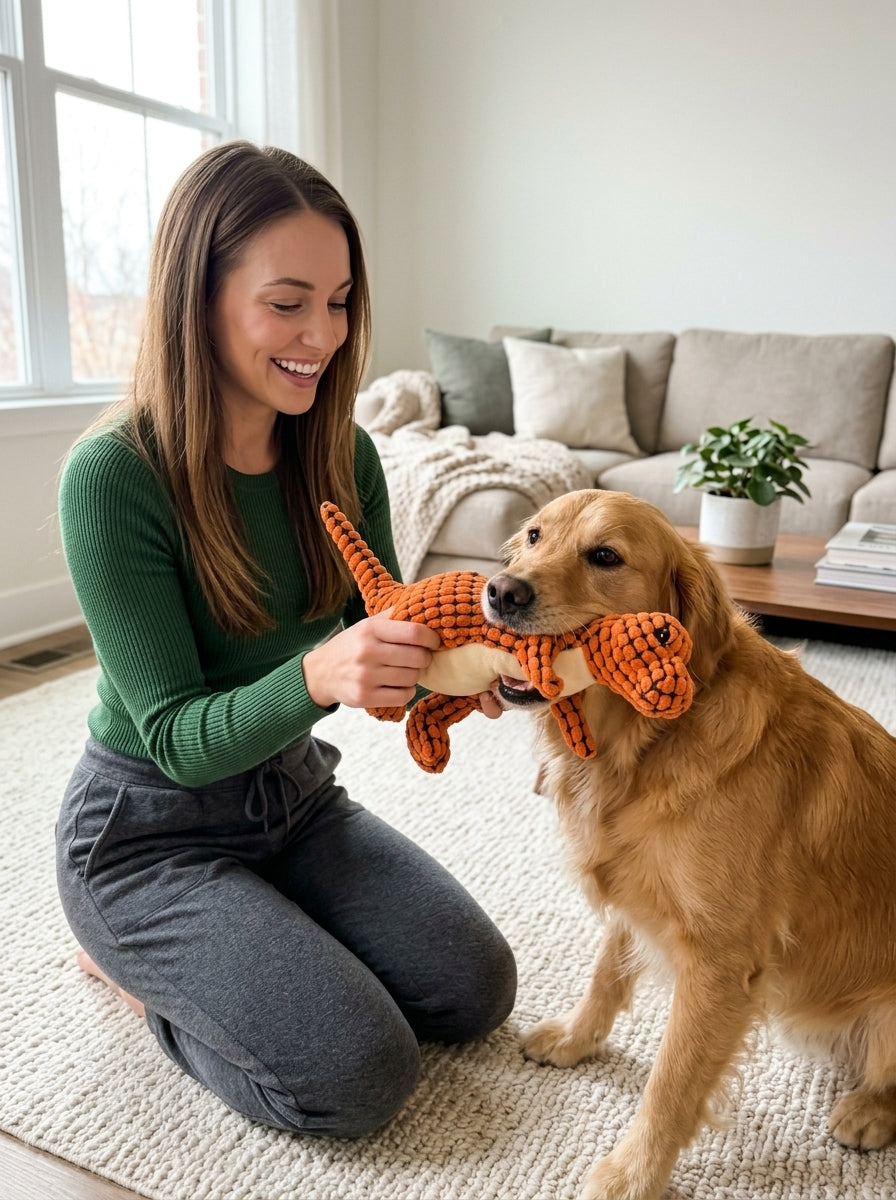 Furrenna™ Plush Dinosaur Dog Toy