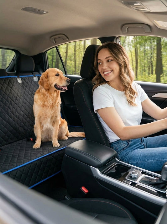 Furrenna™ Dog Car Seat Cover (Hammock with Mesh & Pocket)